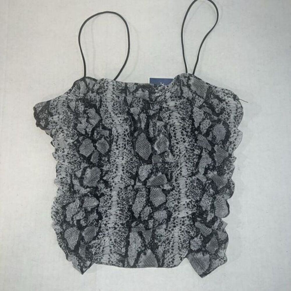 Sexy Active‎ USA Spaghetti Straps Elastic Stretch Torso Crop Top Size Med
